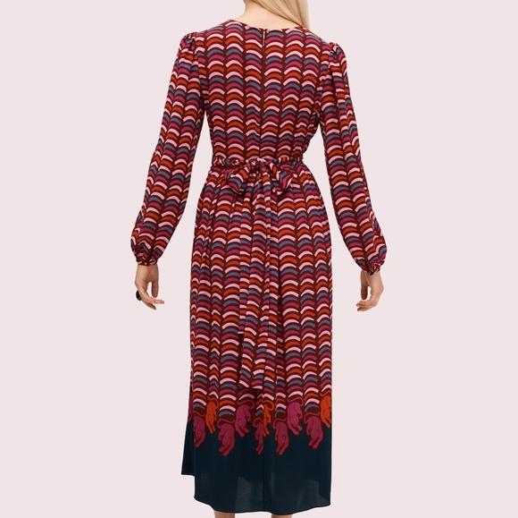 Kate Spade BNWOT Rawr Crepe midi dress - Picture 10 of 10